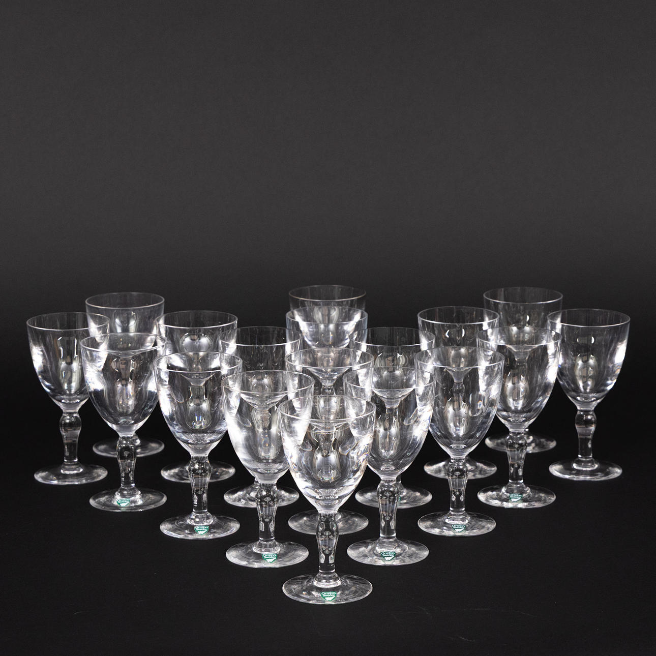 WHITE WINE GLASSES, 18 PCS, ORREFORS.