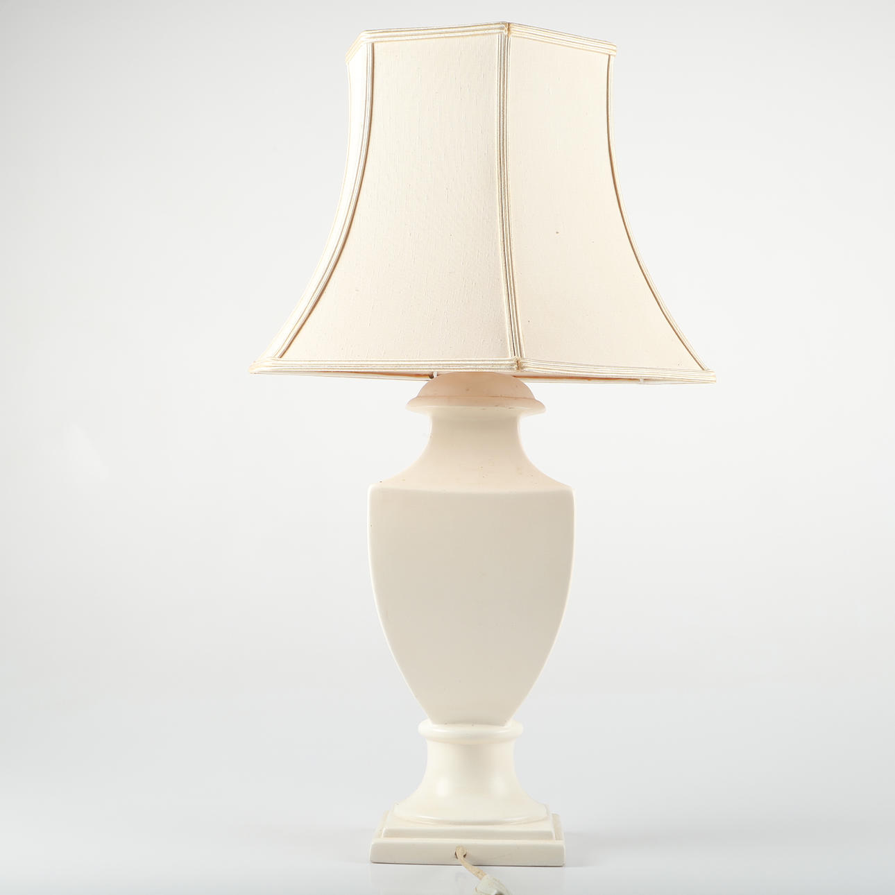 TABLE LAMP, painted terracotta, Italy.