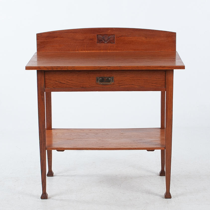 SIDE TABLE. Art Nouveau, oak.