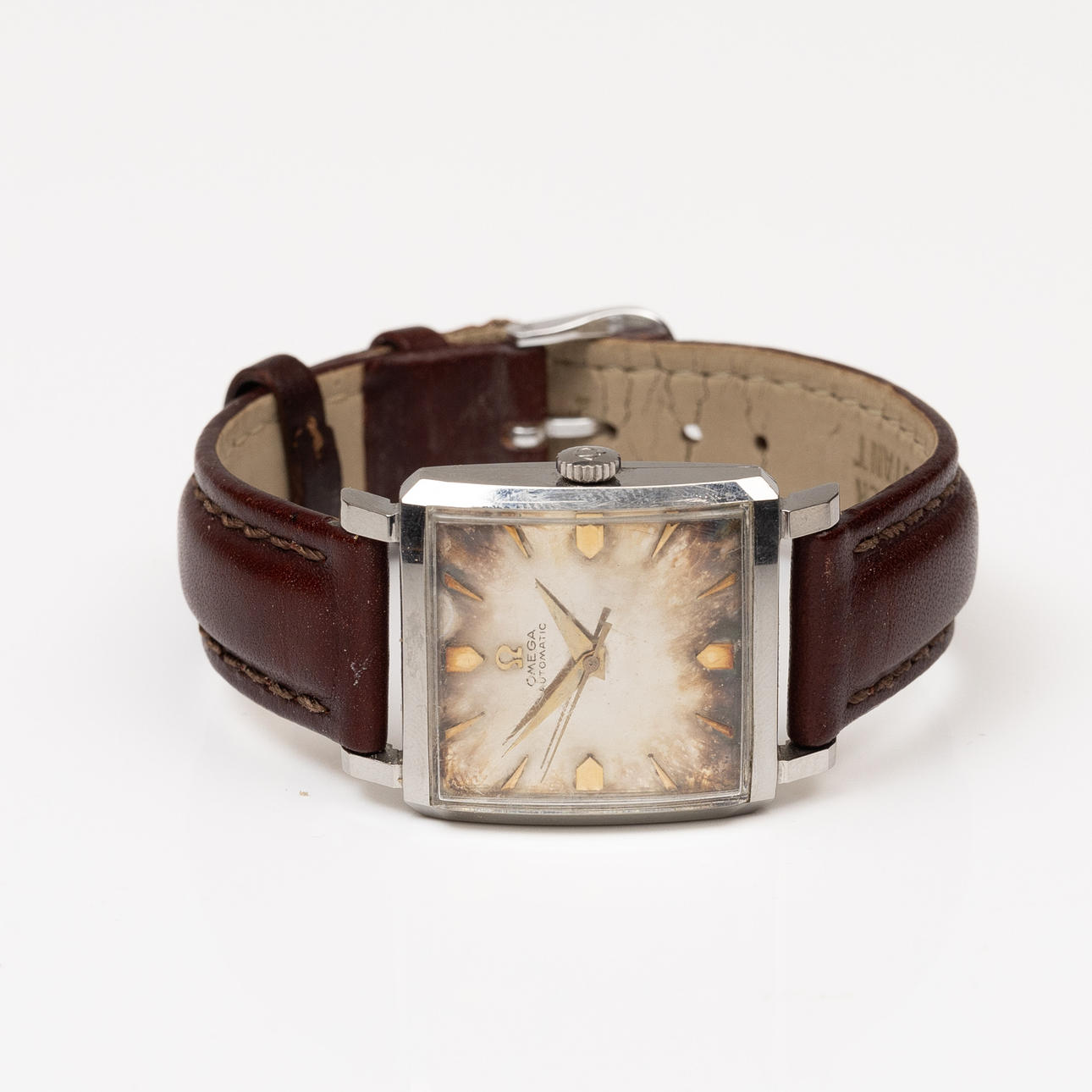 HERRENARMBANDUHR, Omega Automatic, 1940/50er.