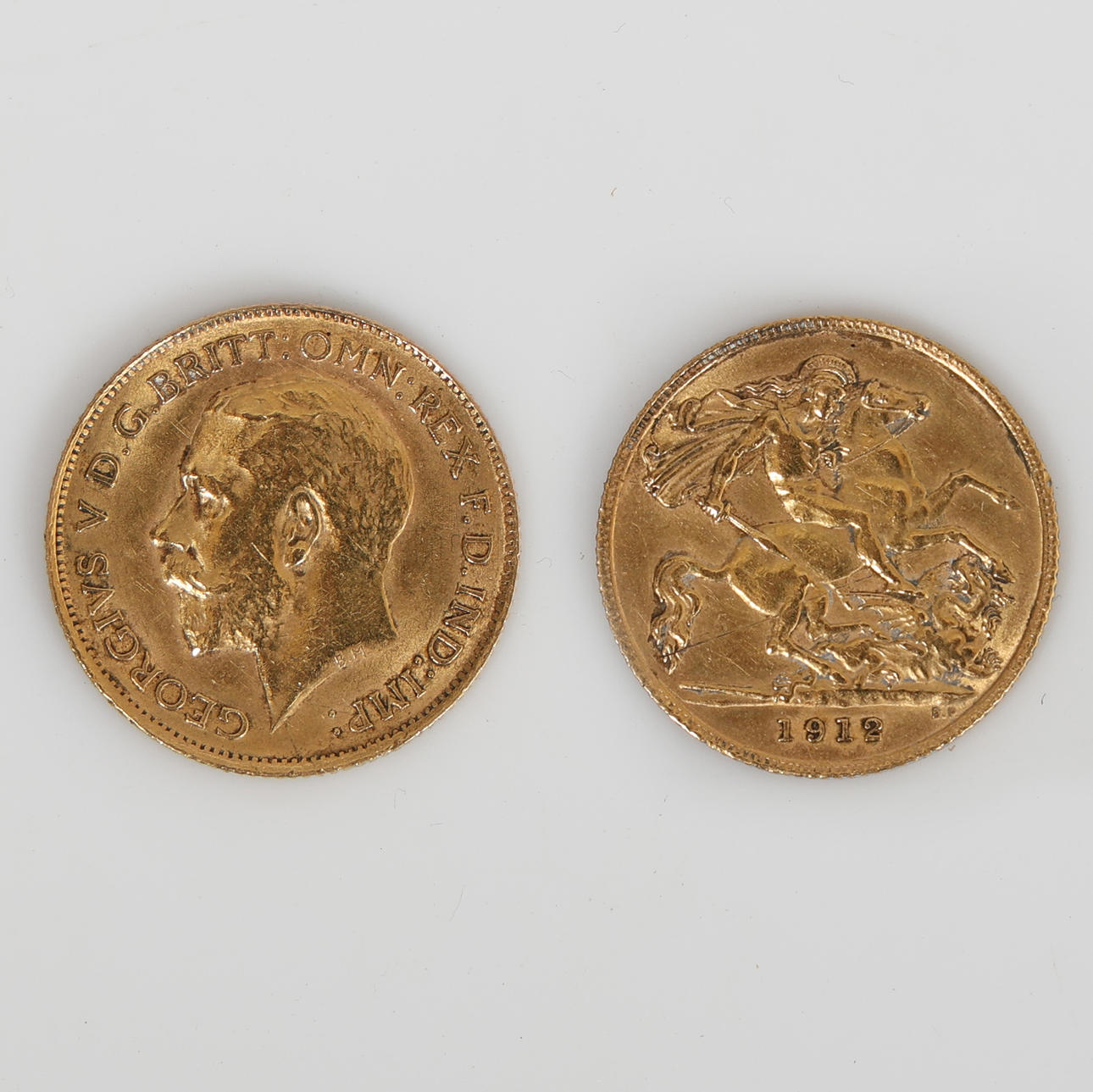 EN GEORGE V GULD HALV SUVERÆN.