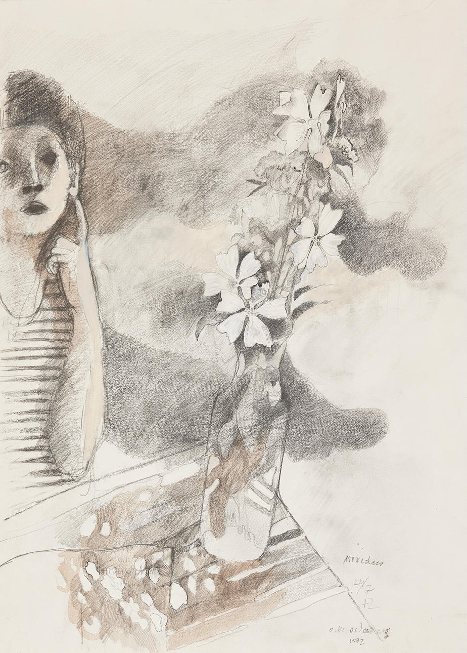 ACKE OLDENBURG. „Miriam, Blumenstrauß“.