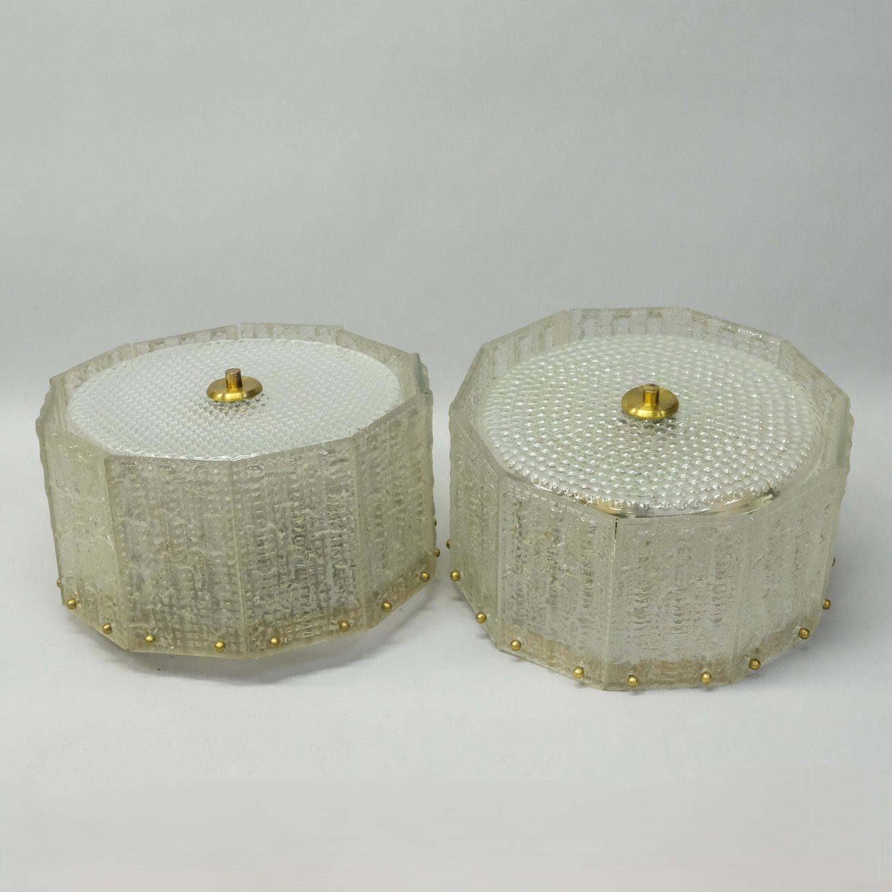 A PAIR OF CEILING LIGHTS, 1960S.