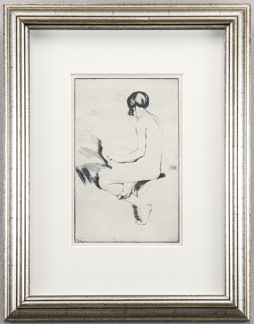 GUSTAV MAGNUSSON etching, signed 16.