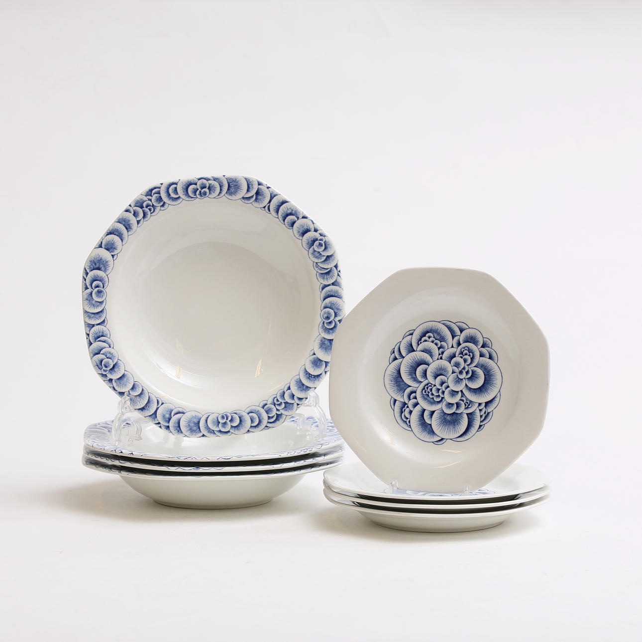 OLLE ALBERIUS. FLINTWARE, 8 stk, „Coral“, Rörstrand.