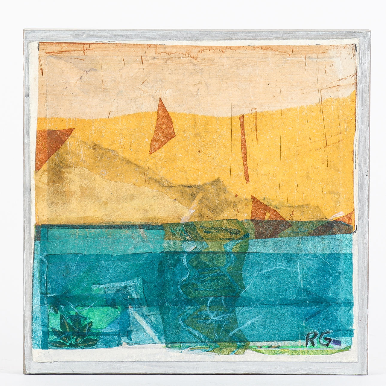 RUTH GOLDMAN mixed media, signed RG.