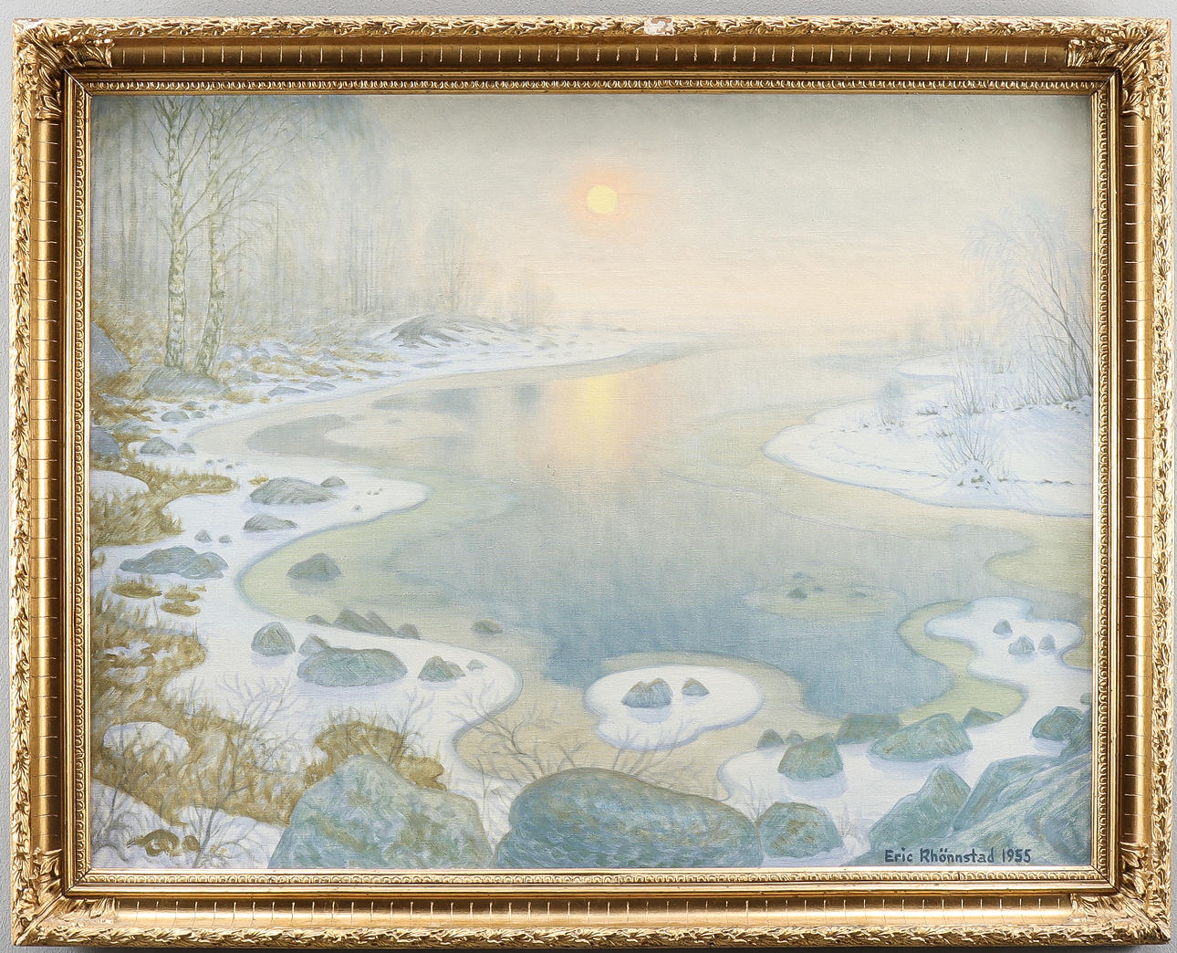 ERIC RHÖNNSTAD. Oil on canvas, signed 1955.