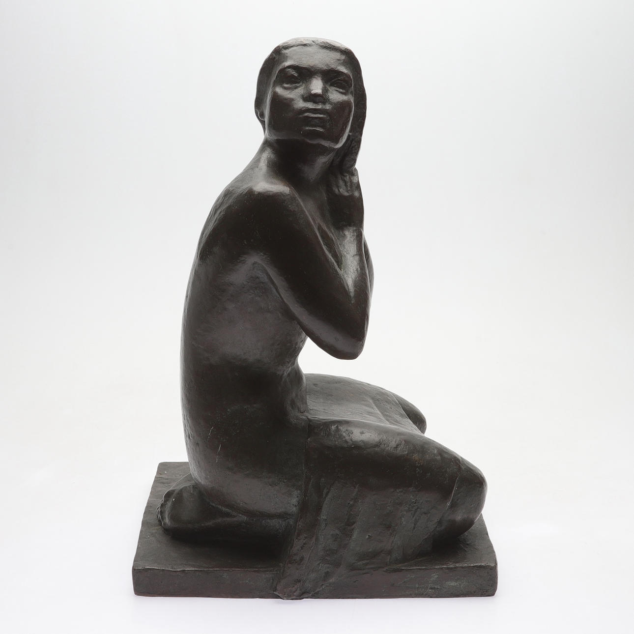 ARMAS TIRRONEN. sculpture, patinated bronze, signed and dated -48.