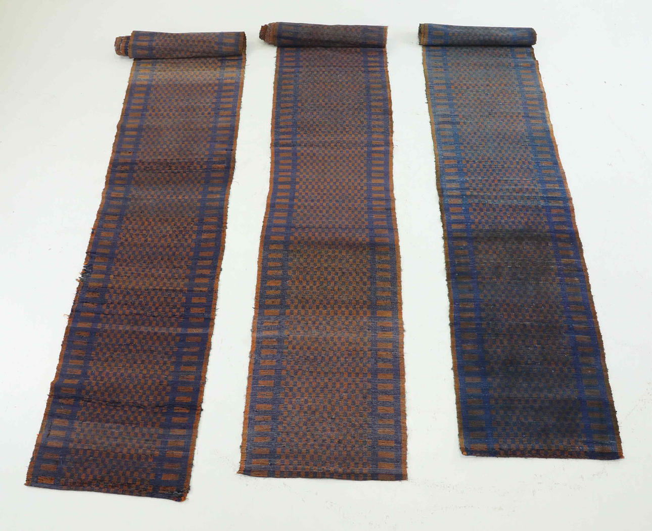 A set of three 20th century RIPSMATTOR.