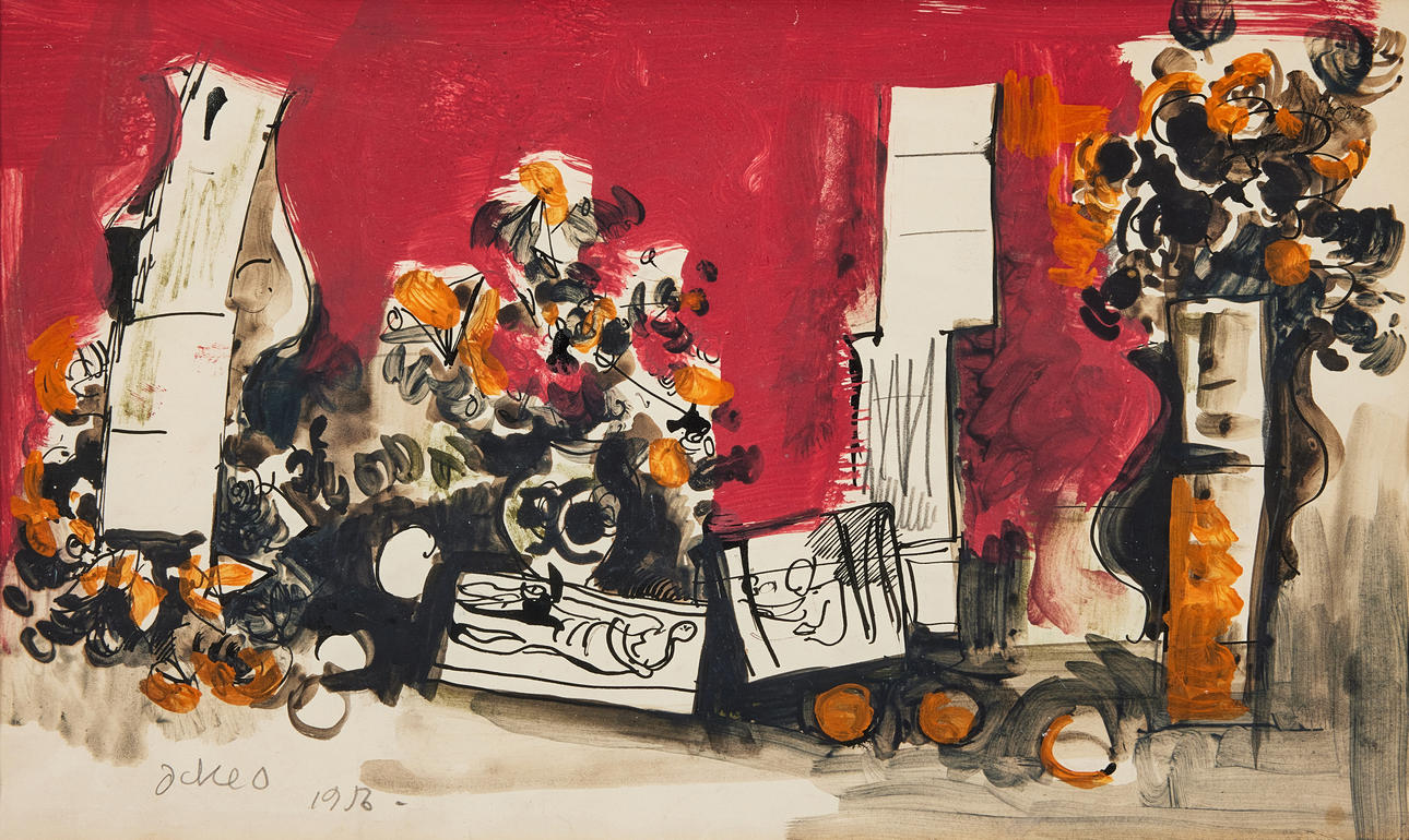 ACKE OLDENBURG. “Red still life”.