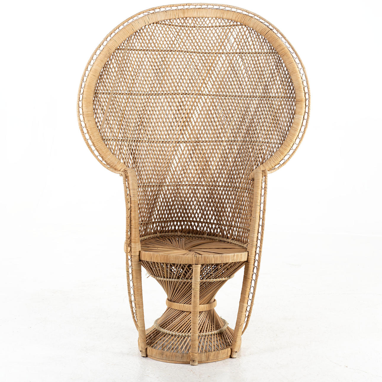 WICKER CHAIR, rattan, peacock.
