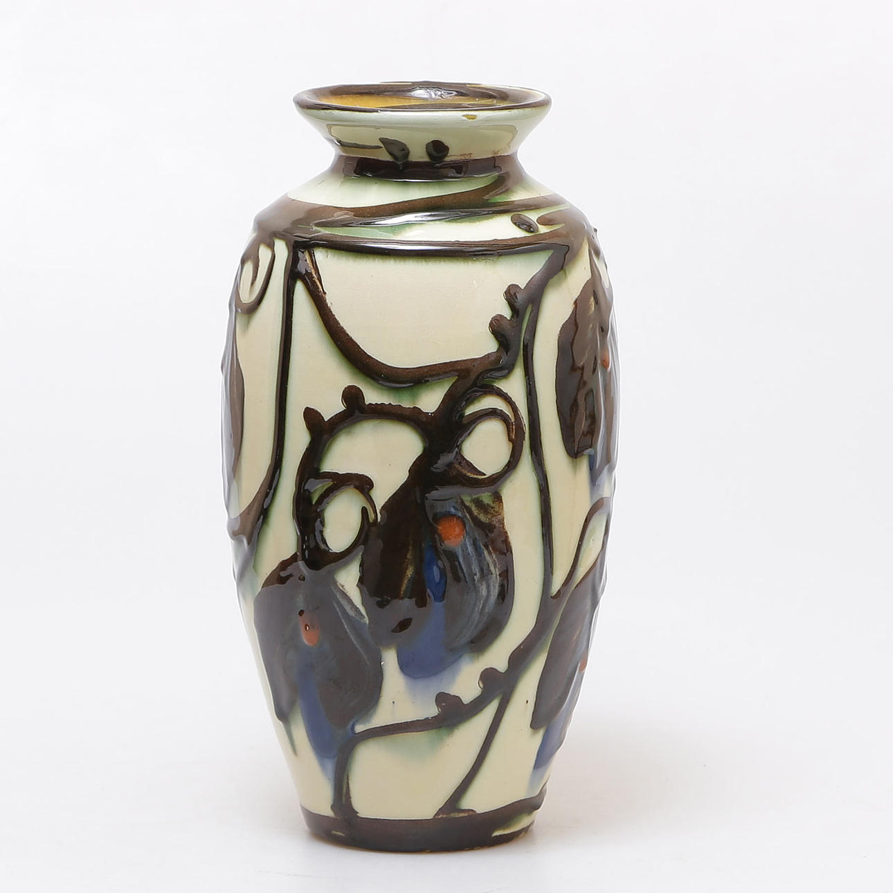 HERMAN KÄHLER, VASE, DENMARK.