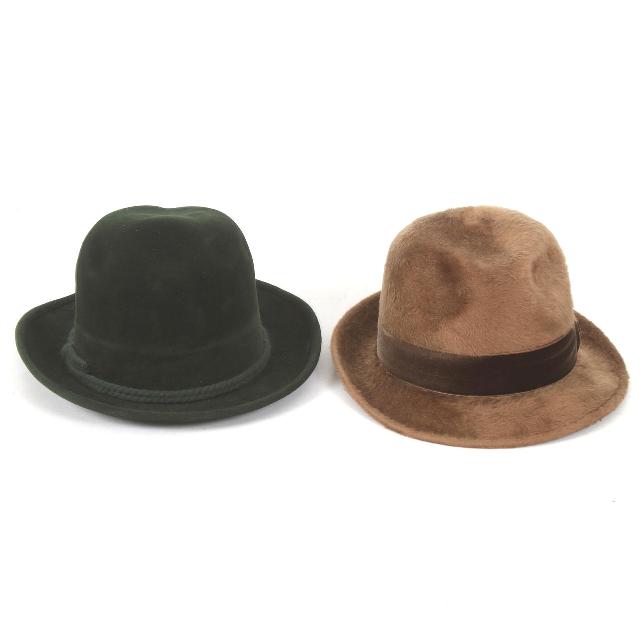 TWO MEN'S HATS, Albertini and Stetson.