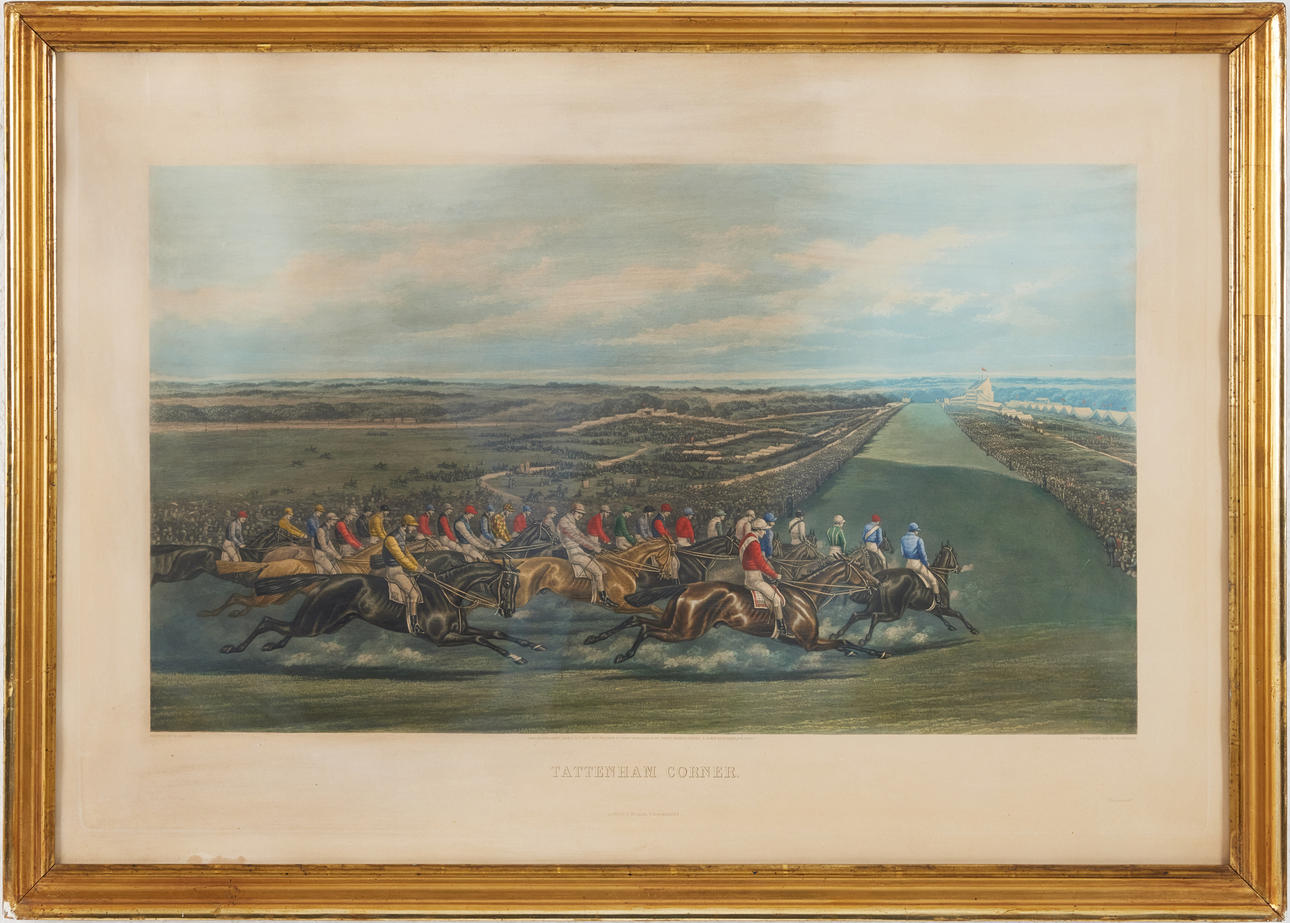 “TATTENHAM CORNER” and “THE WINNING POST”, two lithographic prints, England.