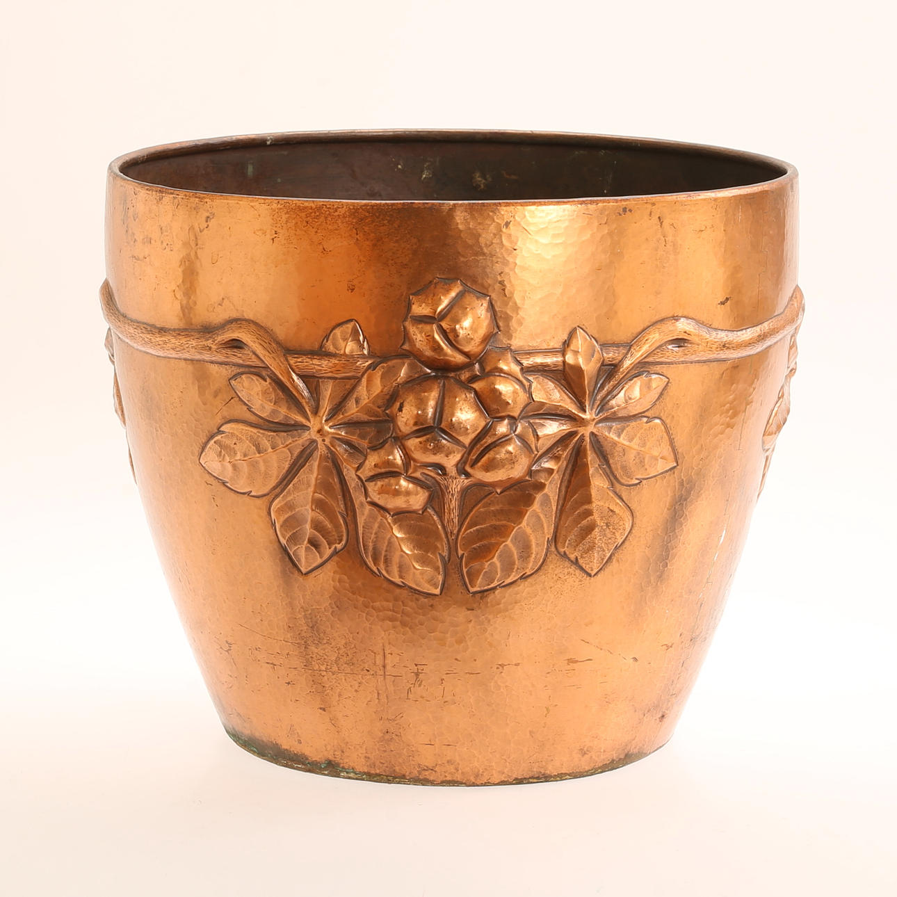 A copper outer lining, stamped Edvard Johansson Norrköping, first half of the 20th century.