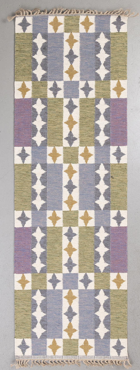 RUG, Flæser, ternet mønster med stjerner, usigneret.