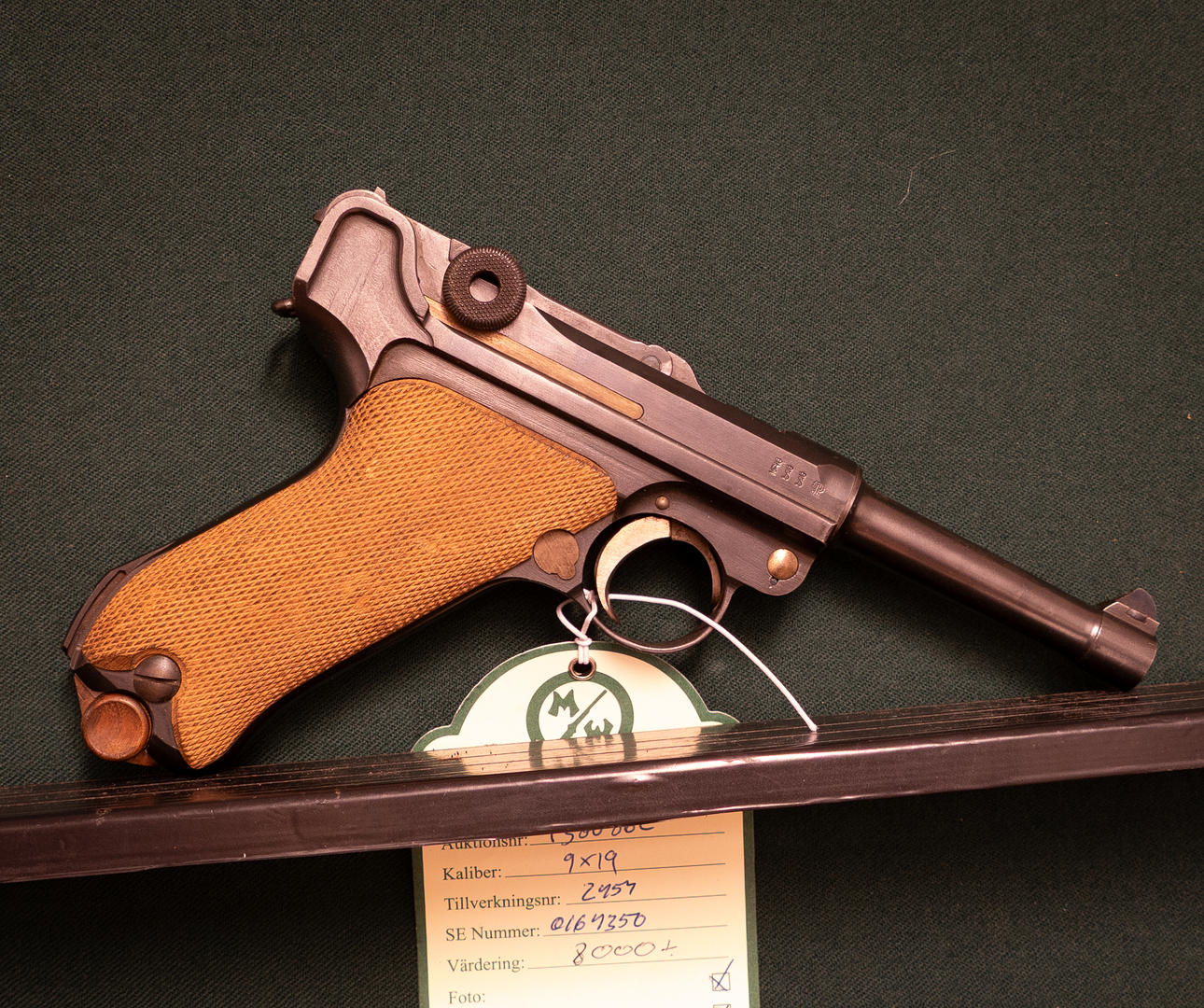 DWM P08 cal. 9x19 #2454 SE0164350.