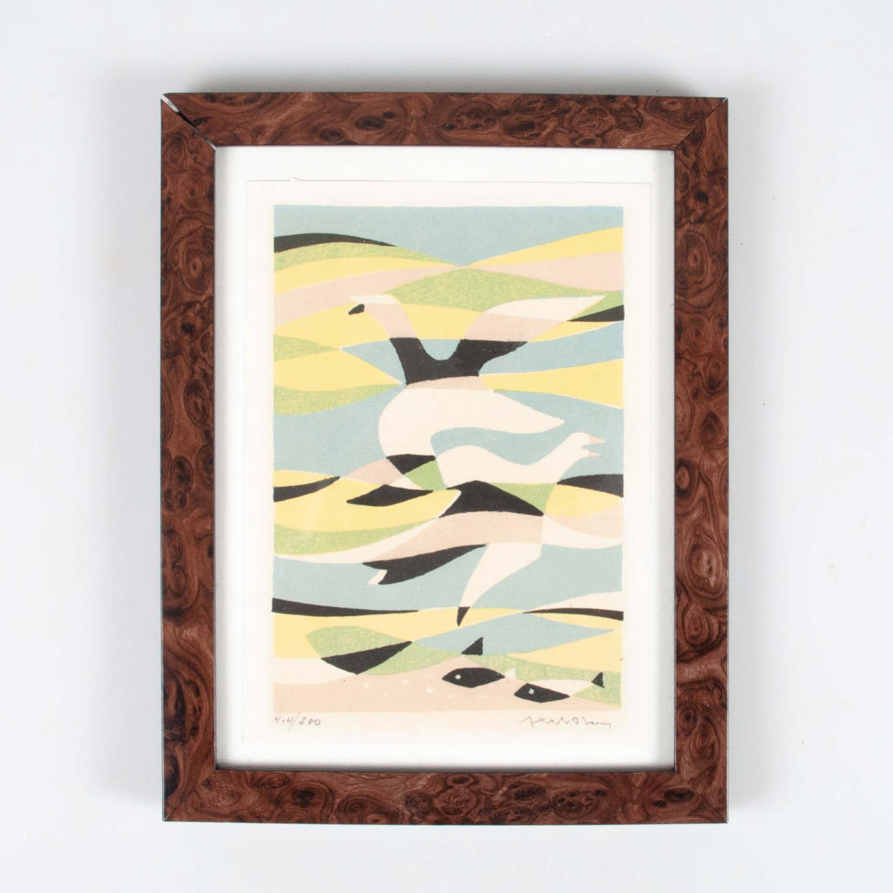 AXEL OLSON. Lithograph, signed numbered 414/500.