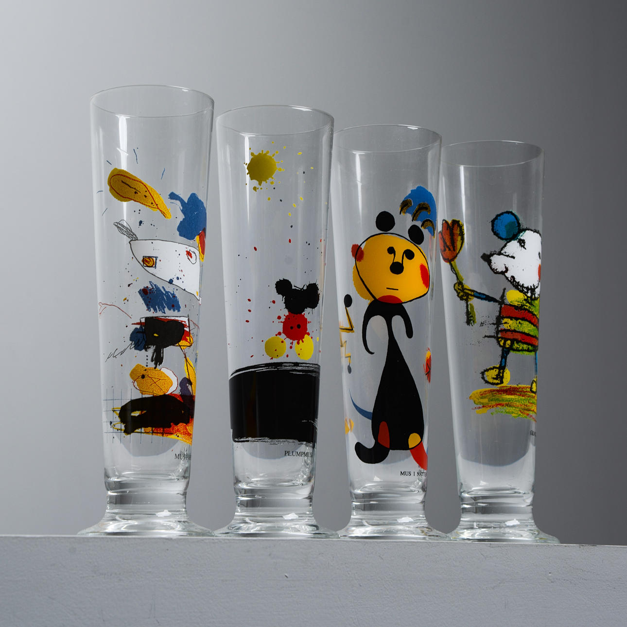 LASSE ÅBERG. Ølglas, 4 stk, Etcetera Marketing.