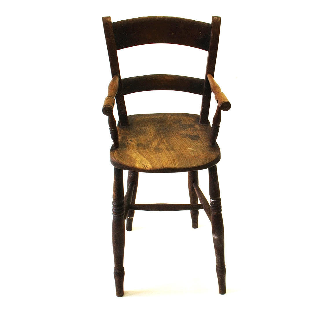 19TH C. CHILDREN'S HIGH CHAIR.