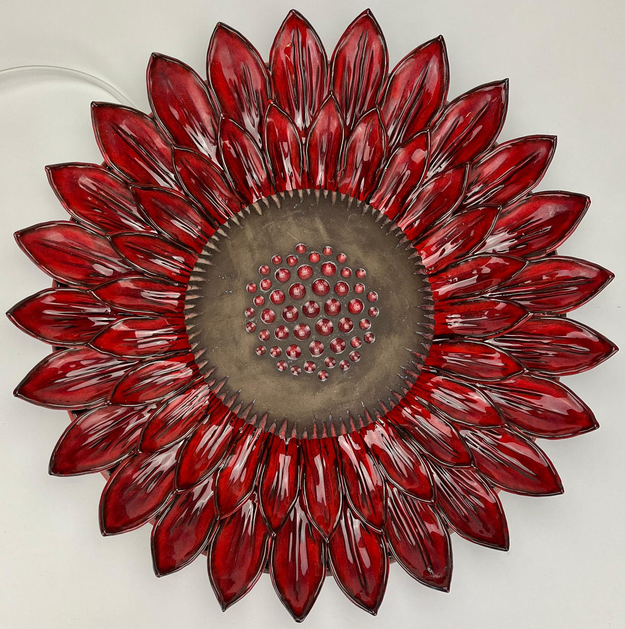 WALL LAMP, earthenware, signed Norrman, Motala.