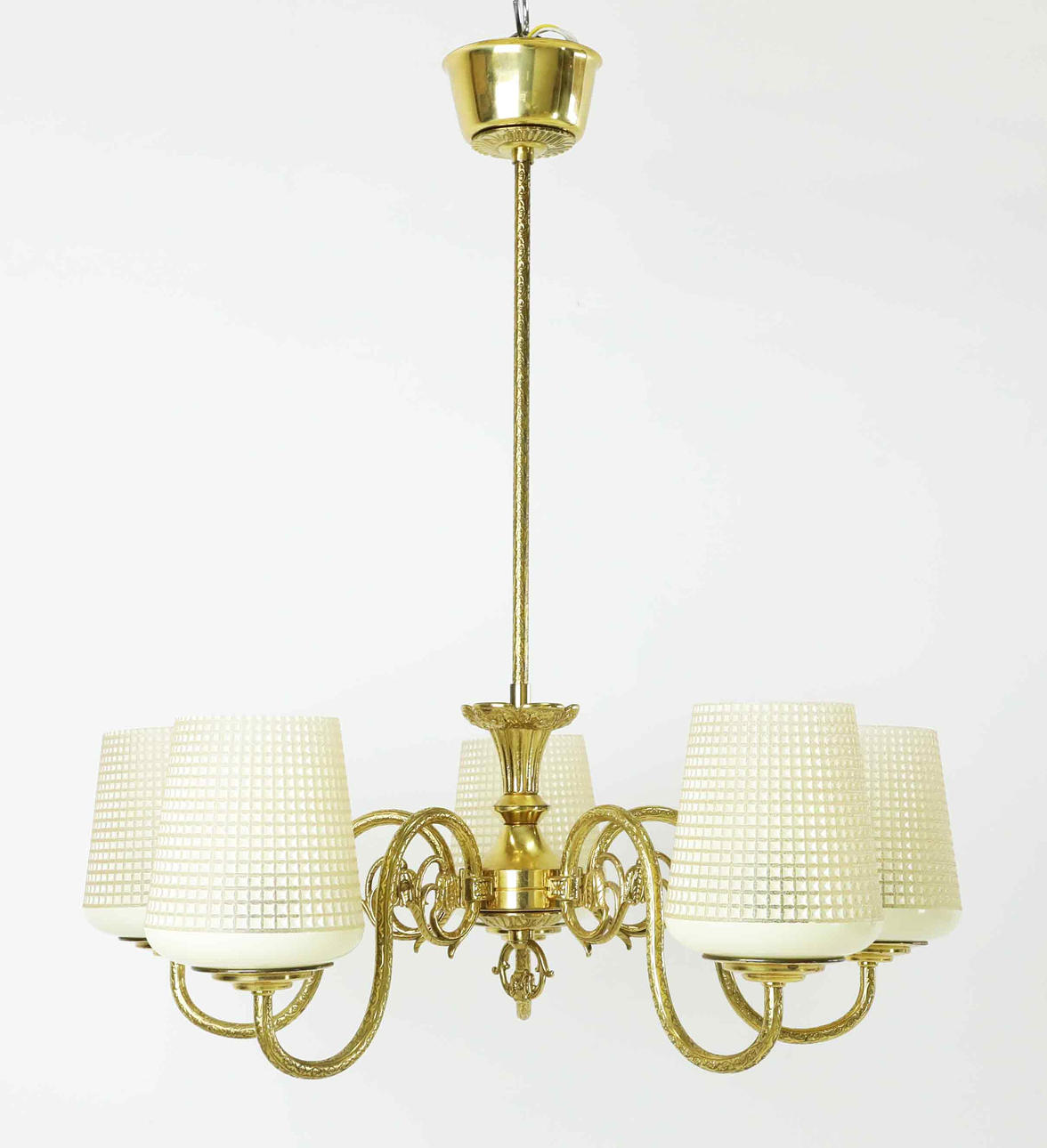 CEILING LAMP, 5 light arms, 1940/50's.