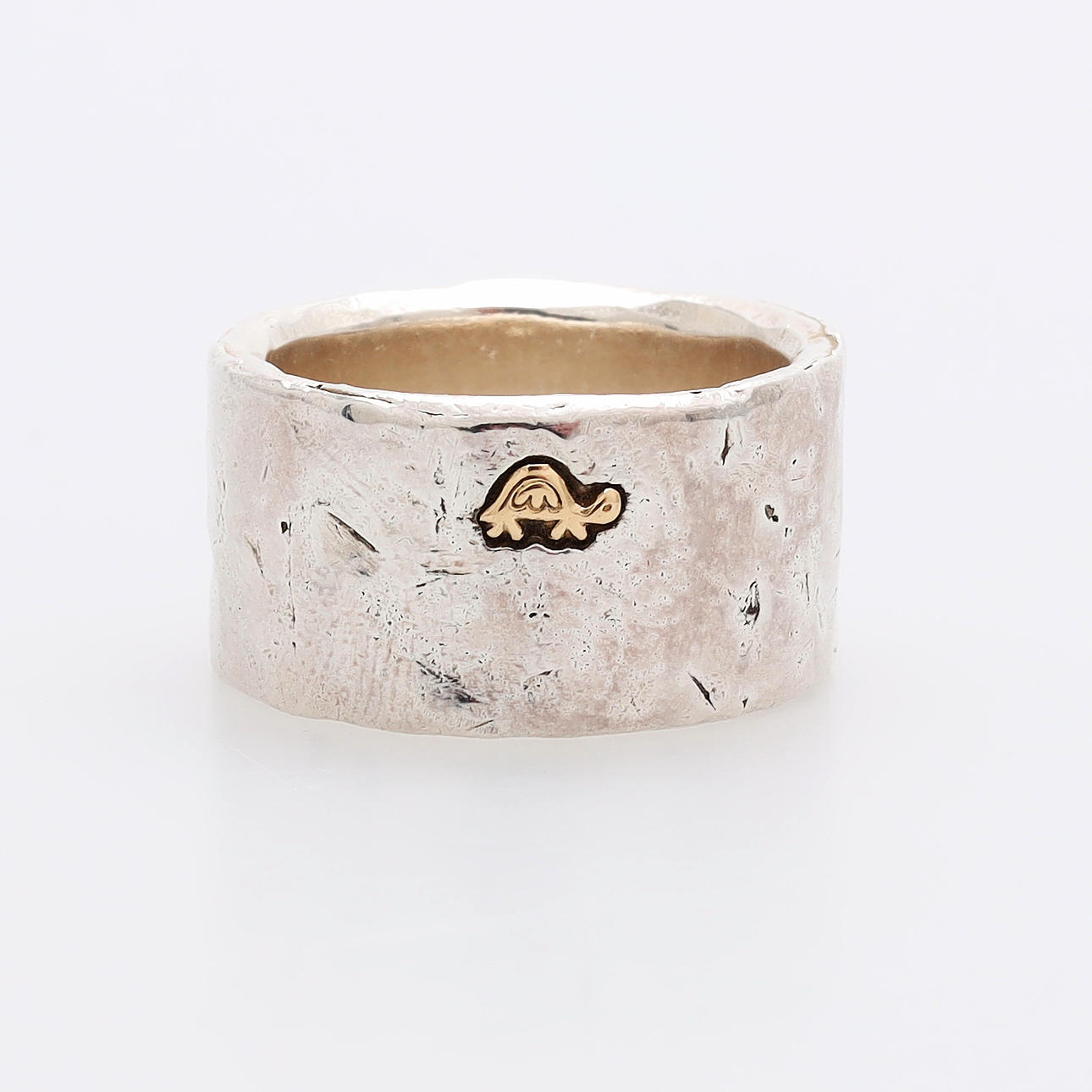 A RING, sterling silver/gold 18k, Sandberg.