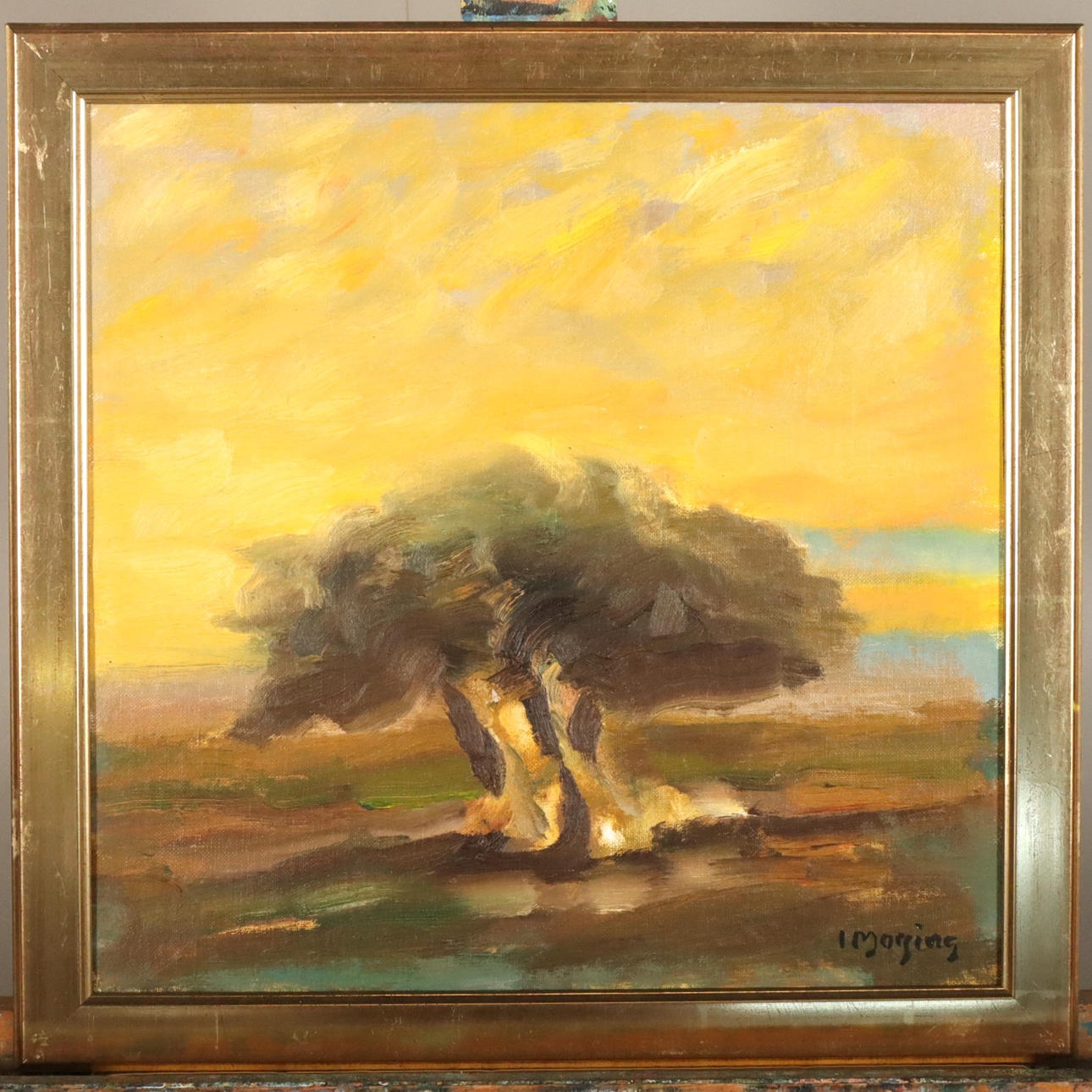 IVAR MORSING. OIL ON LINED CANVAS, signed.