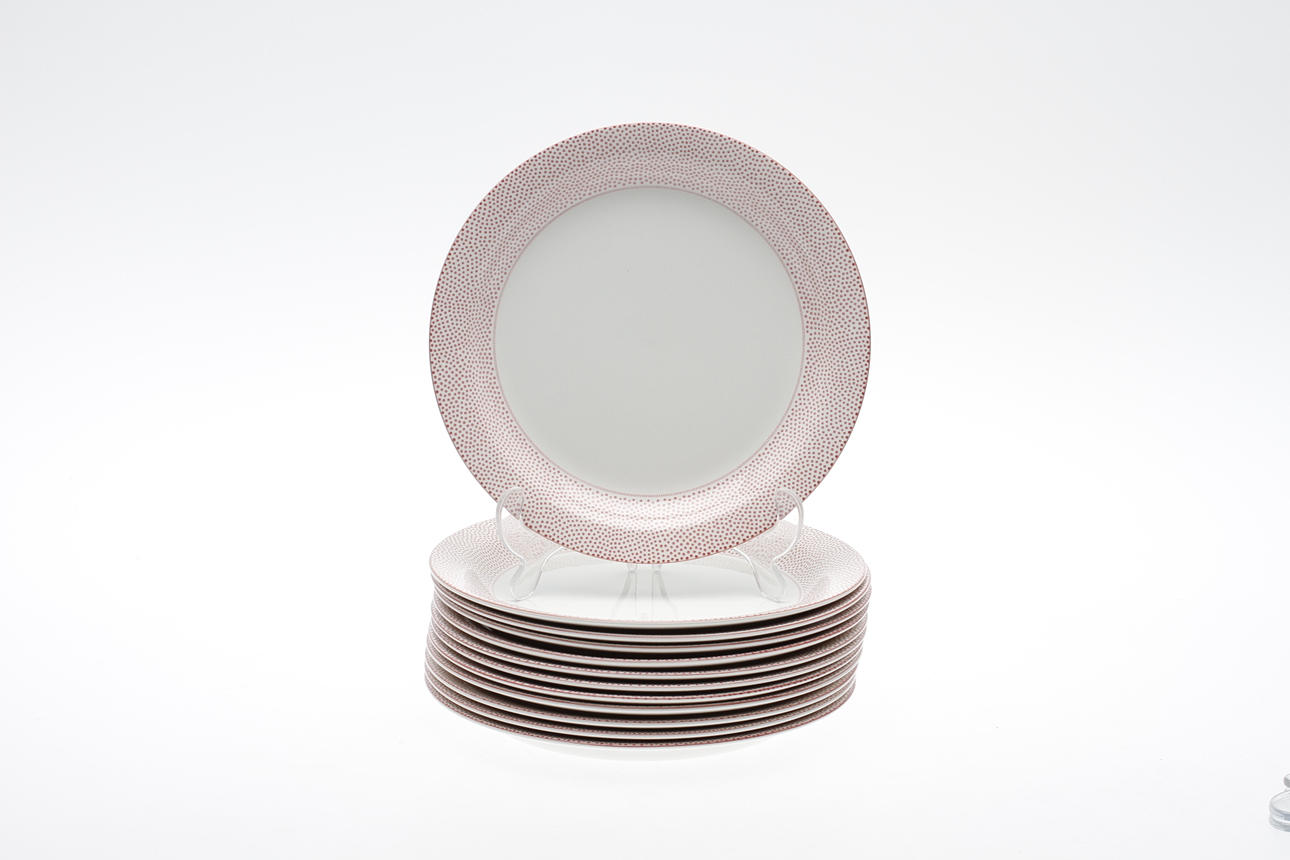 MATTALLRIKAR, 12 st, keramik, "Dots", Britt Marie Christoffersson, Rörstrand.