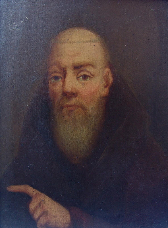 OKÄND SYDTYSK MÅLARE. 1700-tal, Munk.