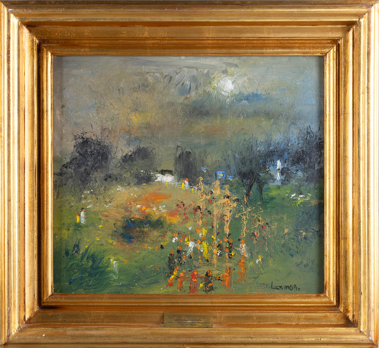 ÅKE LEXMON (born 1940). “Midsummer Dance”, oil on canvas.