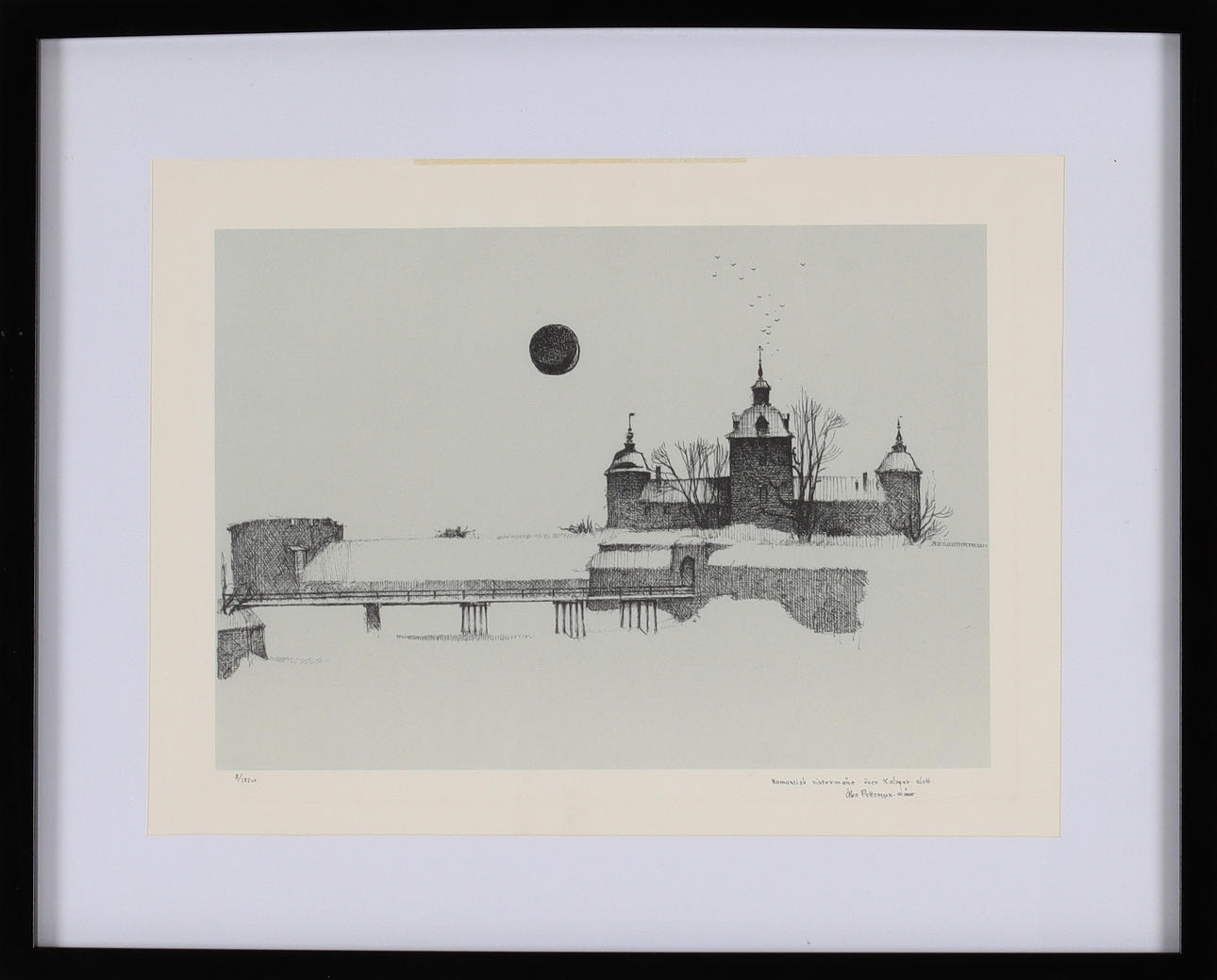 ÅKE PETTERSSON-NÅW. Kalmar Castle, etching signed and numbered 8/125.