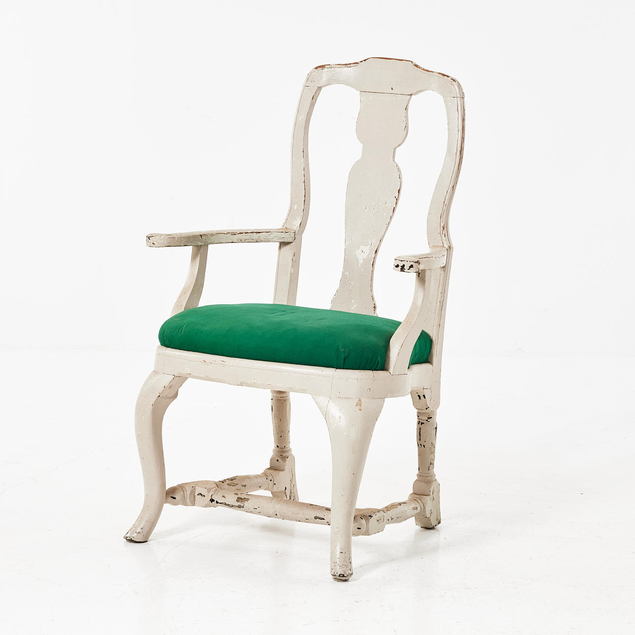 A rococo armchair, 18th century.