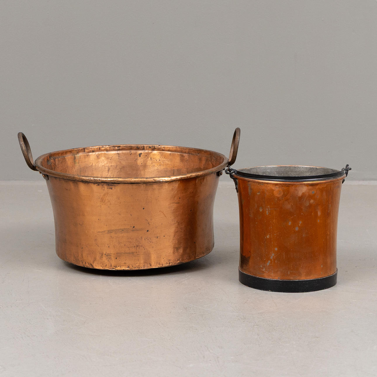 HINK och BALJA, koppar, 18/1900-tal.