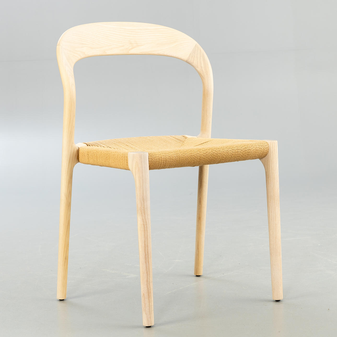 SHIBULERU. Stackable chair with wicker, “Ticino” model, Living Divani, 2022.