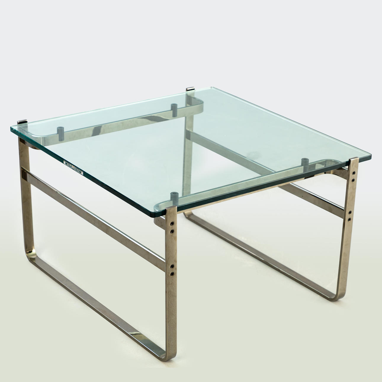 Preben Fabricius, Walter Knoll, Glas Couchtisch Side Table 700-T1.