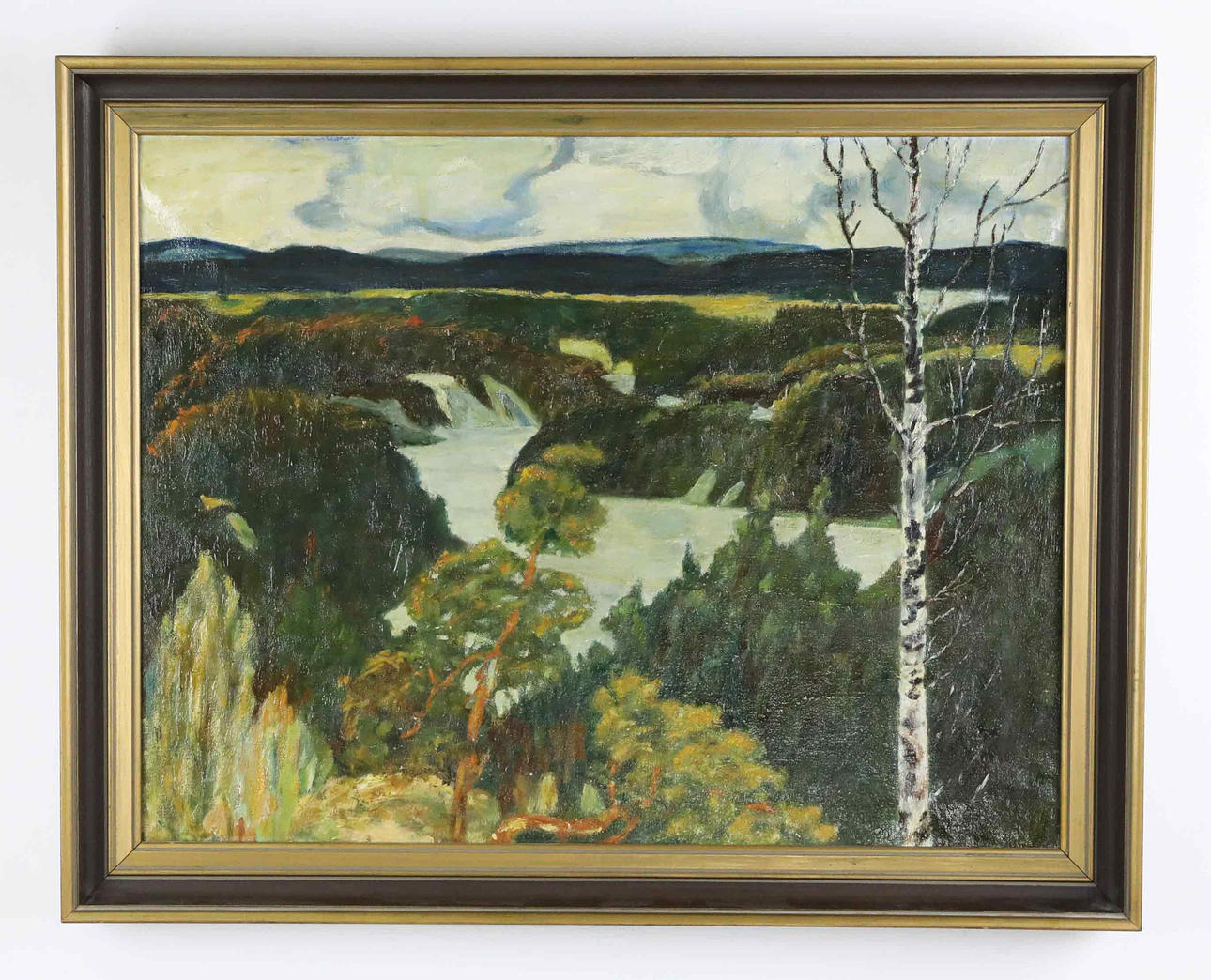 OIDENTIFIERAD KONSTNÄR. oil on canvas, Northern landscape, unsigned.