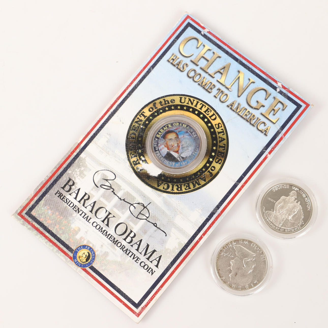 COINS, 3 pieces, 1/2 dollar, silver, USA.