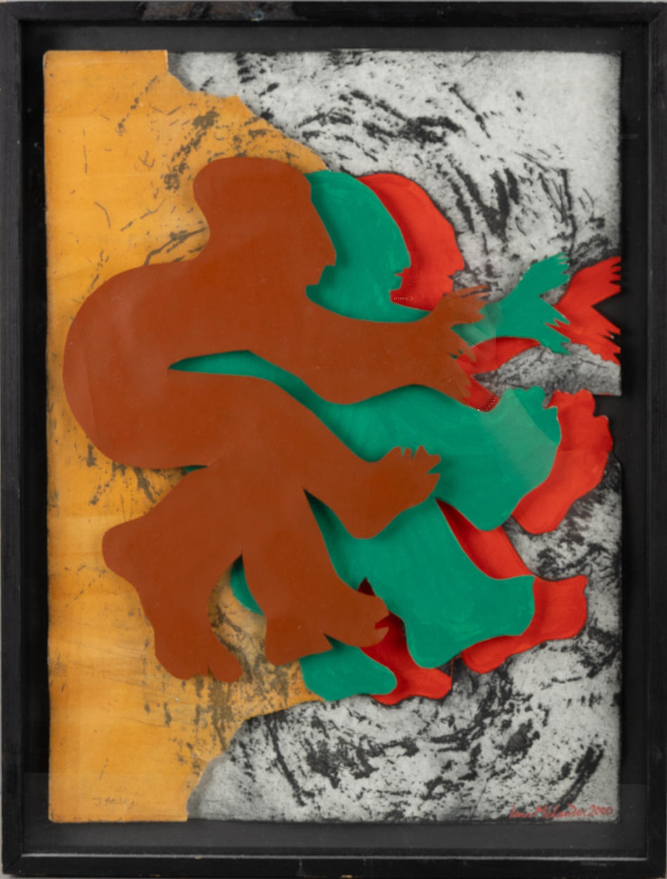 LARS MELANDER. (Born 1939). “J three steps”, mixed media, assemblage.