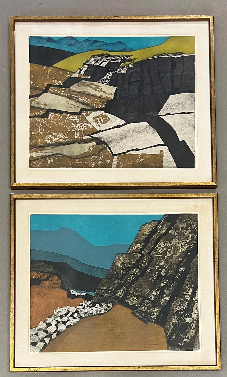 LEIF PERSSON. Colour lithographs 2pcs, signed and numbered, dated 71.