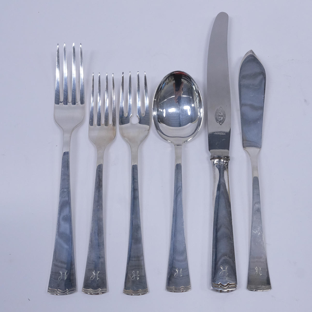 CUTLERY SET, “DIANA”, SILVER, 60 PIECES.