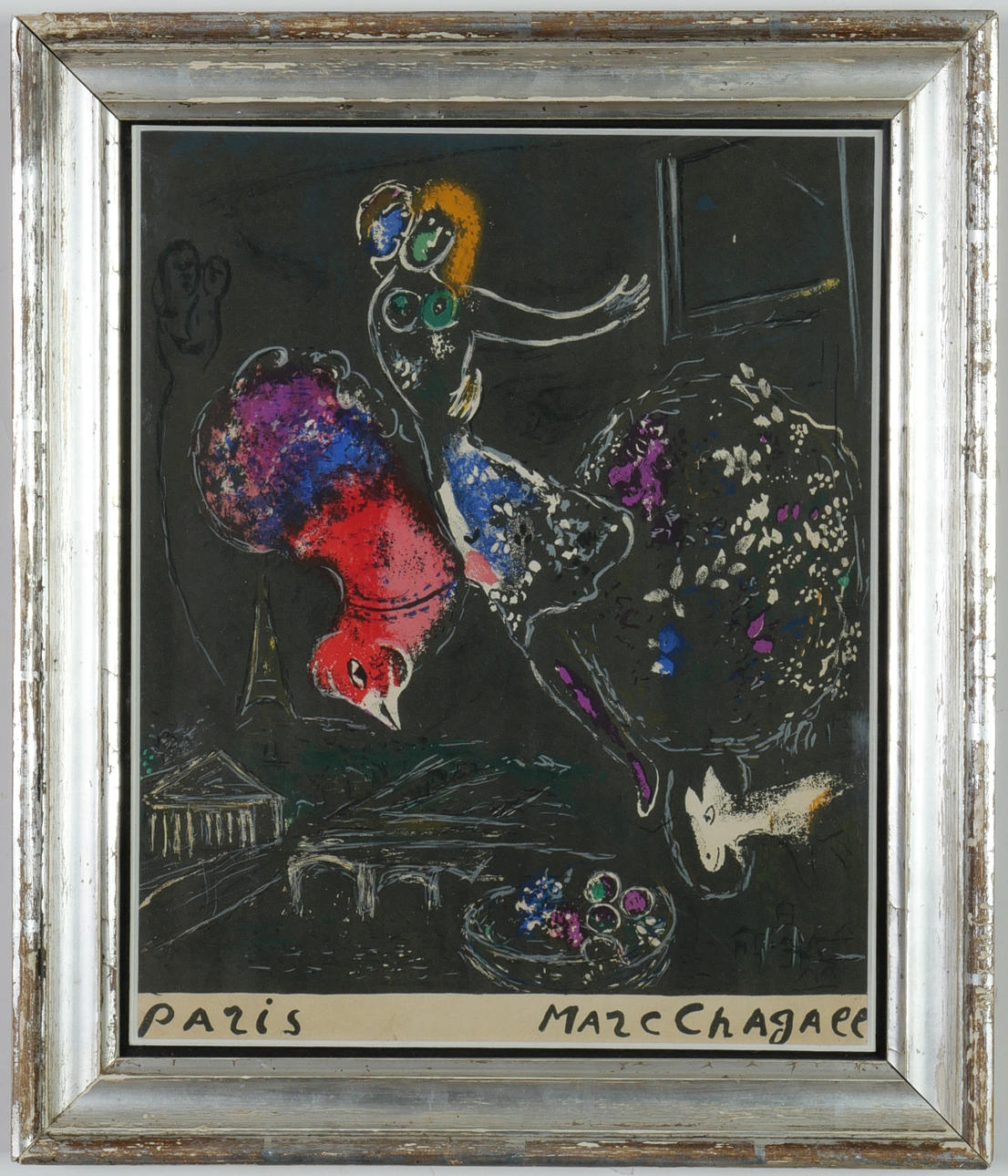 MARC CHAGALL. NIGHT IN PARIS.