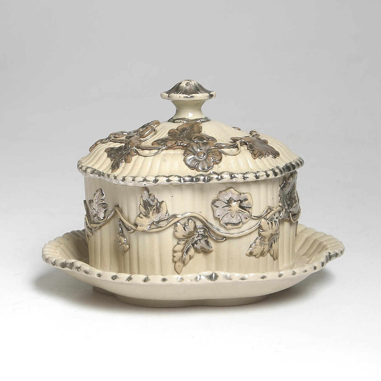 SMÖRASK, stengods, Villeroy & Boch, Mettlach, Tyskland, 1800-tal.