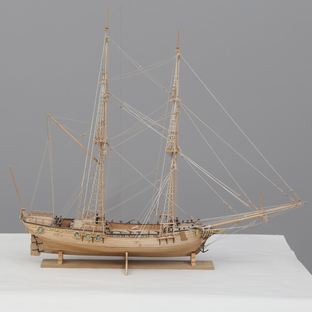 SHIP MODEL, wood/plastic.