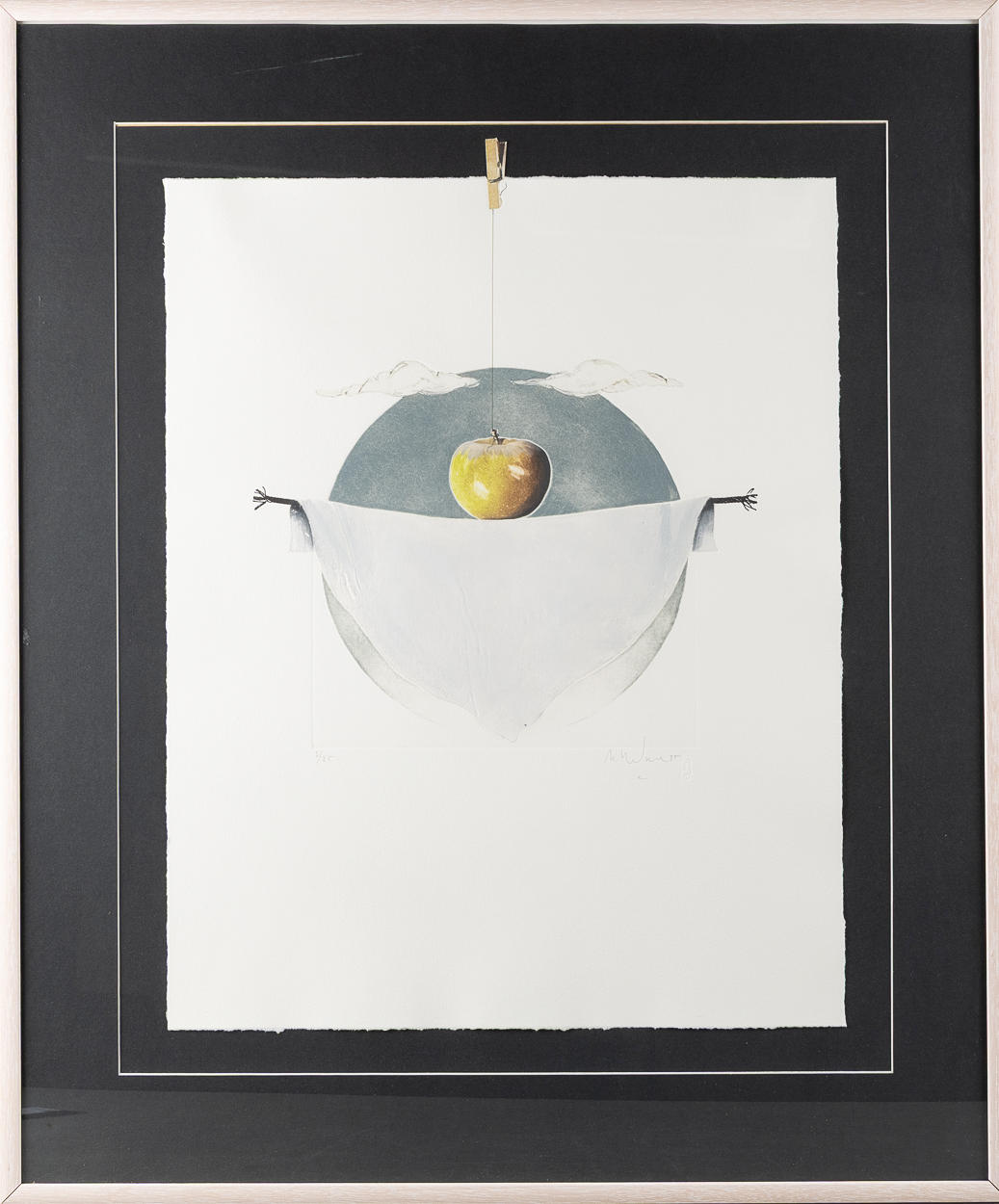 ALAIN SOUCASSE. Hand-colorized etching.