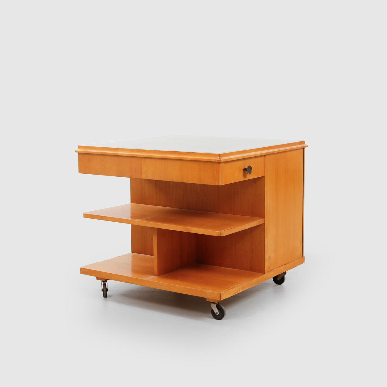 SMOKING TABLE ON WHEELS, 1930S/40S.