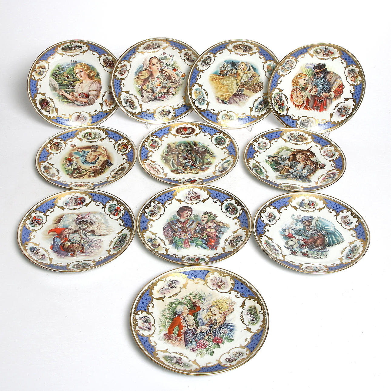 SAMLARTALLRIKAR, porslin, 11 st, "Cendrillon", Cinderella,De limoges, Paris.