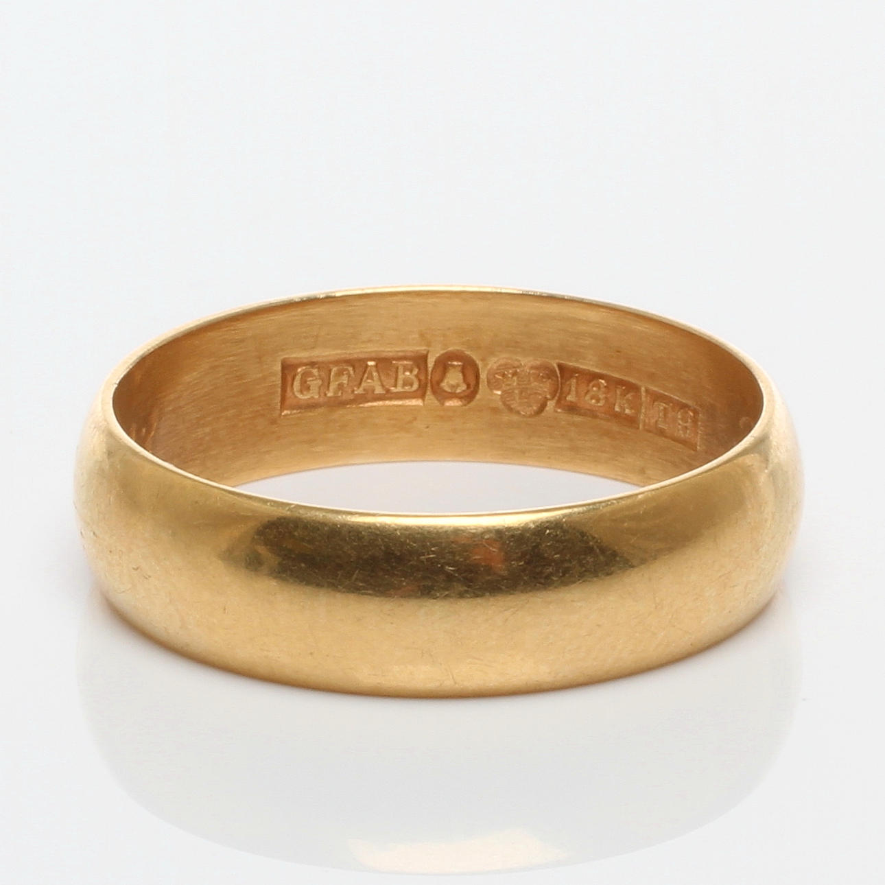 RING, 18k guld, GFAB, Stockholm, 1969.