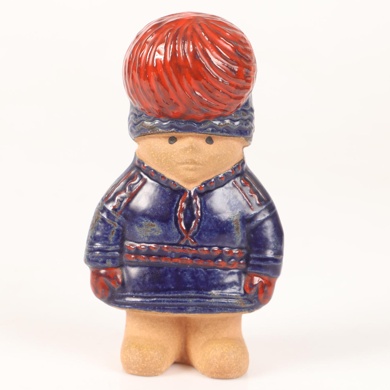 LISA LARSON. Figure, “Nils”, from the series Children of the World, stoneware, Gustavsberg.