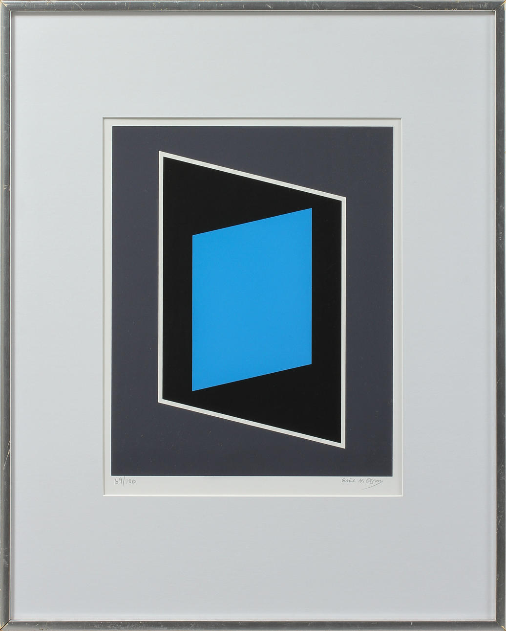 ERIC H OLSON. Komposition, litografi, sign o numr 69/100.